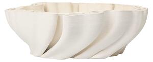 Ferm Living - Dedali Bowl - Skål för servering - Off-White - W34.5 x D34.5 x H11 cm
