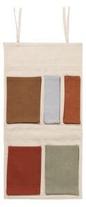 Ferm Living - Canvas Travel Pockets - Sängfickor - Multi - W32 x D1 x H27 CM