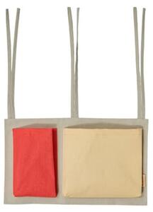 OYOY MINI - Saga Bed Storage - Sängfickor - Clay/Red - L24 x W40 x H2