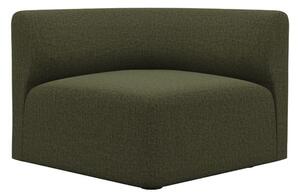 SACKit - Fjord Sofa - Corner Section Left - Modulär soffa - Cosmo Olive - H70 x L90 x W90 cm