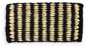 HAY - Coco Door Mat - Dörrmatta - Stripe Wide - Black and white - H0 x D80 x W40 cm