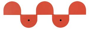 Nobodinoz - Vibes Wall Coat Rack 37x12x4 - Klädkrok för barn - Burnt red - 37 x 12 x 4 cm