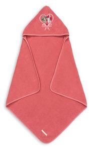Konges Sløjd - Terry Towel Embroidery - Handduk för barn - Flamingo Plume - L75 x W75 cm