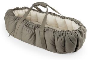 Sebra - 3-in-1 Babynest - Baby Nest - Dark Olive - H19 x L72 x B40 cm
