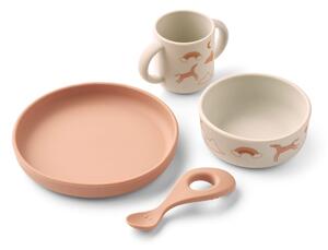 LIEWOOD - Vivi Printed Tableware Set - Serviser för barn - 2336 Dream / Ecru - One Size