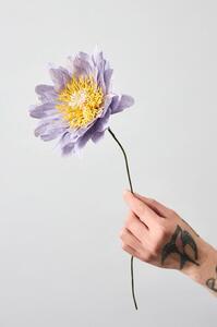 Studio About - Paper Flower, Cottage Rose - Paper Flowers - Purple - 40 cm