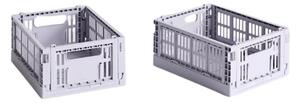 HAY - Hay Colour Crate Mini - Lådor - Set of 2 - Lavender - H8 x D17 x W13 cm