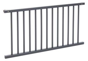Babybay - Guardrail - Boxspring XXL - Sängskydd - Grey varnished - H6 x W60 x L110 cm