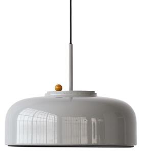 PLEASE WAIT to be SEATED - PODGY Pendant / By Krøyer-Sætter-Lassen - Hängande lampa - Ash Grey / Turmeric Yellow - Ø42 x H17 cm