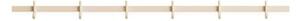 String Furniture - Relief Hook Rail - Garderobskrokar - Ash - Medium - W82 x H5,2 x W4,7 cm