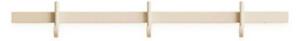 String Furniture - Relief Hook Rail - Garderobskrokar - Ash - Small - W41 x H5,2 x W4,7 cm