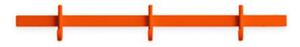 String Furniture - Relief Hook Rail - Garderobskrokar - Orange - Small - W41 x H5,2 x W4,7 cm