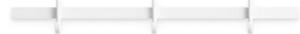 String Furniture - Relief Hook Rail - Garderobskrokar - White - Small - W41 x H5,2 x W4,7 cm