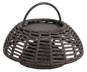 Cane-line - Illusion Lamp For Hanging - Hängande lampa - Cane-line Soft Rope, Dark Grey - H25 x D16 cm