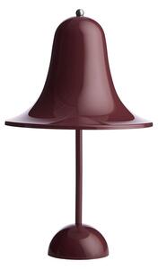 Verpan - Pantop Portable by Verner Panton - Bärbar lampa - Burgundy - Ø18 x H30 cm