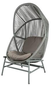 Cane-line - Hive Hanging Chair - Hängande stol - Seat: Dusty Green, Aluminium / Frame: Dusty Green, Aluminium / Cushion: Taupe, Cane-line AirTouch - W87 x D87 x H124 cm