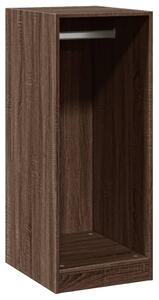 Garderob brun ek 48x41x102 cm konstruerat trä
