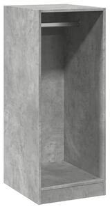 Garderob betonggrå 48x41x102 cm konstruerat trä