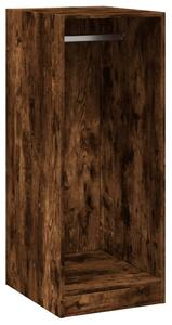 Garderob rökfärgad ek 48x41x102 cm konstruerat trä
