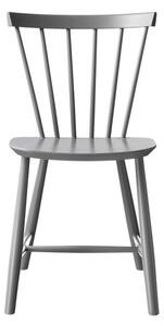 FDB Møbler / Furniture - J46 av Poul M. Volther - Matstol - Beech/Grey - H80 x L45 x W48,5 cm