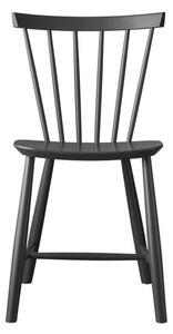 FDB Møbler / Furniture - J46 av Poul M. Volther - Matstol - Beech/Dark Grey - H80 x L45 x W48,5 cm