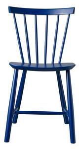 FDB Møbler / Furniture - J46 av Poul M. Volther - Matstol - Beech/Blue - H80 x L45 x W48,5 cm