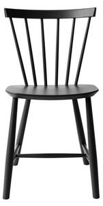 FDB Møbler / Furniture - J46 av Poul M. Volther - Matstol - Beech/Black - H80 x L45 x W48,5 cm