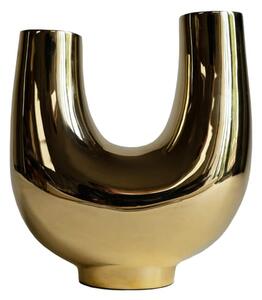 Hein Studio - Kazumi vase - Vas - Gold - W:16 x H:19.5 cm