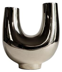 Hein Studio - Kazumi vase - Vas - Silver - W:16 x H:19.5 cm