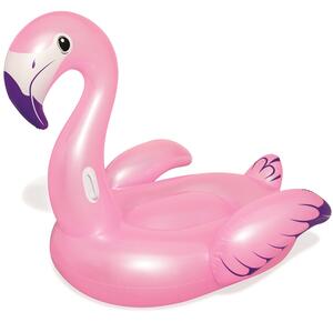 Uppblåsbar Pink Flamingo "Luxury" flytmadrass från Bestway