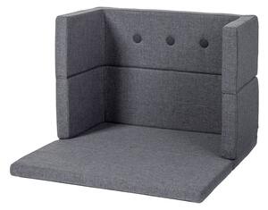 By KlipKlap - KK Play Fold - Square - Barnsoffa - BLUE GREY W. GREY - 90x90 x H:30 CM