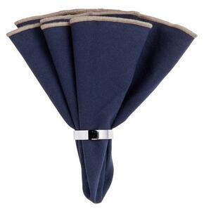 Broste CPH - Wilhelmina Napkin - Servetter av tyg - Maritime Blue - Ø45 cm