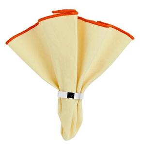 Broste CPH - Wilhelmina Napkin - Servetter av tyg - Light Yellow - Ø45 cm