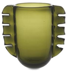 Ferm Living - Alas Vase - Vas - Alas Vase - Moss Green - W24 x D13 x H25 cm