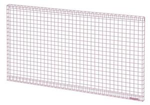 Kalager Design - Wire Panel - Medium - Anslagstavla - Pink - L94,5 x D3 x H51,5 cm
