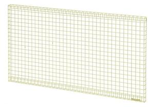 Kalager Design - Wire Panel - Medium - Anslagstavla - Green Beige - L94,5 x D3 x H51,5 cm