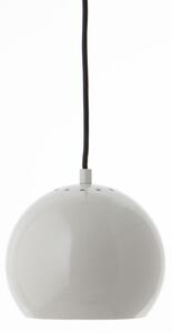 Frandsen - Ball Pendant - Ø18 - Hängande lampa - Pale Grey Glossy - W18 x H16 x D18 cm