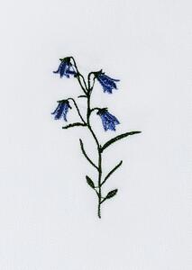 Langkilde & Søn - FLORA Napkin - Servetter av tyg - Bellflower - 50 x 50 cm