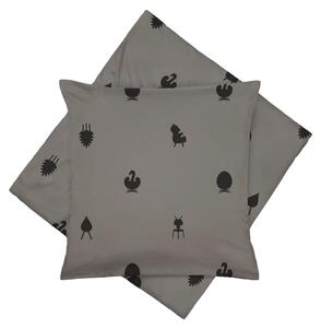 Brainchild - Design icons Bed linen - Dark grey - Sängkläder för barn - Dark grey - 200 × 220 cm