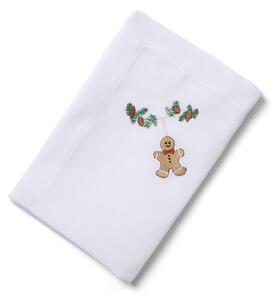 Langkilde & Søn - Christmas napkin - Servetter av tyg - Kagemand - ca. 50 x 50 cm