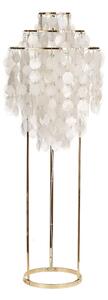 Verpan - Fun Floor Lamp - Hängande lampa - 1STM - Seashell & Brass - Ø40 x H120 cm