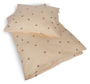 Konges Sløjd - BABY BEDDING GOTS - Sängkläder för barn - CHERRY / LYSERØD - H70 x W100 cm & H40 x W45 cm