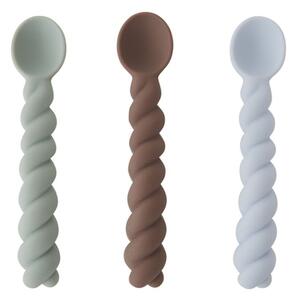 OYOY MINI - Mellow Skeer - Bestick för barn - Dusty Blue / Taupe / Pale Mint - H2,4 x L12,7 x W2,5 cm