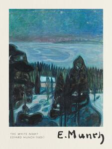 Konsttryck The White Night - Edvard Munch, (30 x 40 cm)