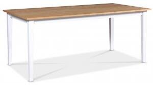 Fårö matbord i ek med vita ben - 180x90 cm