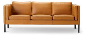 Fredericia Furniture - Mogensen Sofa 2333 by Børge Mogensen - Soffa för 3 personer - Max 91 Nutshell / Black Lacquered Oak - W207 x D78 x H78 x SH43 cm