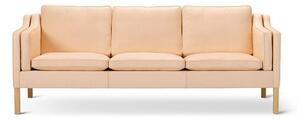 Fredericia Furniture - Mogensen 3-Seater Sofa 2213 by Børge Mogensen - Soffa för 3 personer - Vegeta 90 Natural / Soaped Oak - W221 x D81 x H80 x SH43 cm