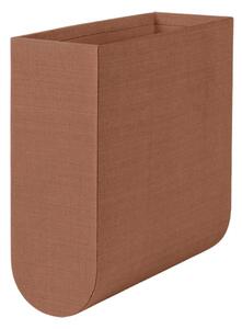 Kristina Dam Studio - Curved Box - Lådor - Small - Burnt Brown - W12 x L35 x H33 cm