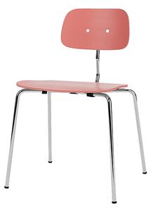 Montana - KEVI 2060 Chair - Matstol - Rhubarb / Chrome - W53 x L51 x H79 x SH47 cm