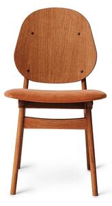 Warm Nordic - Noble Chair / Teak Oiled Oak - Matstol - Ritz 8008 (Rusty Rose) - L48 x W55 x H85 cm